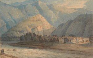 Grangen ved toppen av Keswick Lake av Francis Towne
