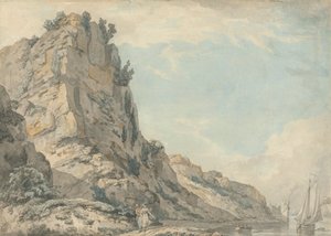 St. Vincent's Rock, Clifton, Bristol med Hotwell's Spring House i det fjerne av Francis Wheatley