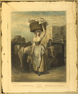 Strawberries, Scarlet Strawberries, Tallerken 9 fra The Cries of London av Francis Wheatley