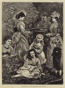 Amatør humleplukking i Kent av Francis Wilfred Lawson