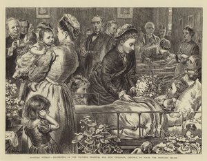 Sykehus søndag, gjenåpning av Victoria Hospital for Sick Children, Chelsea, av HRH prinsesse Louise av Francis Wilfred Lawson
