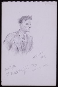 Portrett av Dr.DWD Wright av Francis Wilfred Lawson