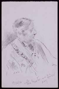 Portrett av FL Griggs av Francis Wilfred Lawson