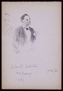 Portrett av FR Yerbury av Francis Wilfred Lawson