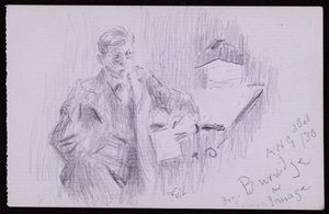 Portrett av FV Burridge av Francis Wilfred Lawson