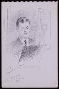Portrett av HB Cresswell av Francis Wilfred Lawson