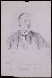 Portrett av HV Lanchester av Francis Wilfred Lawson