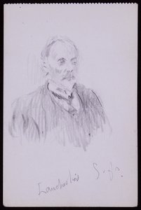 Portrett av HV Lanchester av Francis Wilfred Lawson