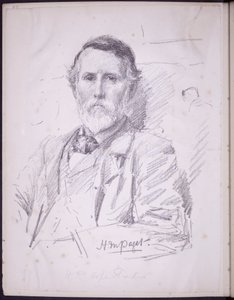 Portrait of Hope-Pinker HR, ca. 1900 (blyant på papir) av Francis Wilfred Lawson