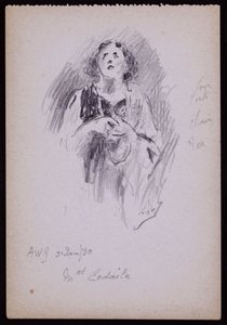 Portrett av fru Arundel Esdaile av Francis Wilfred Lawson
