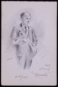 Portrett av R Percy Gossop av Francis Wilfred Lawson