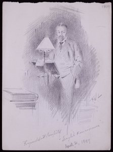 Portrett av Reginald Blomfield av Francis Wilfred Lawson