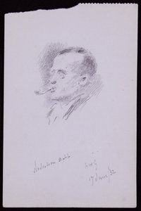 Portrett av S Nicholson Babb av Francis Wilfred Lawson