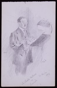 Portrett av Sir Charles Holmes av Francis Wilfred Lawson
