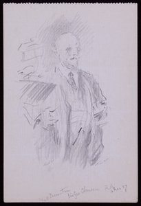 Portrett av Sir George Clausen av Francis Wilfred Lawson