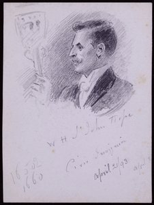 Portrett av WH St John Hope av Francis Wilfred Lawson