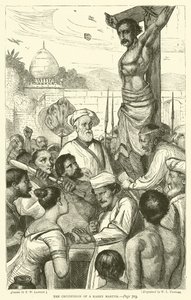 Korsfestelsen av en Karen-martyr av Francis Wilfred Lawson