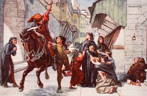 Lettelse i Firenze etter ligaens angrep av Francis William Topham