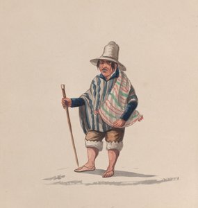 A Peruvian man, from a group of drawings depicting Peruvian costume, ca. 1848.    1139723   no       norwegian Successfully Translated  Original: The Knights Dream Translat: The Knight
