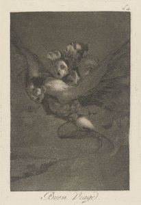 Ha en god tur. (Bon Voyage.), pl. 64 fra serien The whims av Francisco de Goya