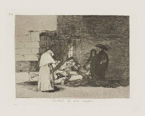 Veldedighet til en kvinne. (En kvinne av Francisco de Goya