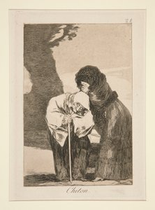 Chiton (Hush), pl. 28 fra serien Los caprichos av Francisco de Goya
