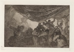 Disparate claro (Clear Folly), også kjent som Sin recomendarse a Dios ni al diablo (uten å rose seg selv enten til Gud eller djevelen), fra serien Los disparates (Los proverbios) av Francisco de Goya