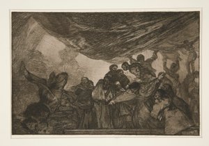 Disparate claro (Klar dårskap), pl. 15 fra serien Los proverbios av Francisco de Goya