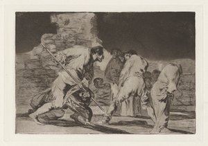 Disparate furioso (Furious Folly), also known as Hizonos dios y maravillamos nos (It Is Amazing and We Were Made by God, from the series Los disparates (Los proverbios)   1330896   no       norwegian Successfully Translated  Original: Wooded Landscape Tran av Francisco de Goya
