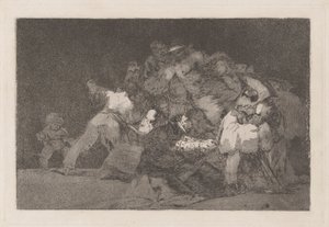 General Folly, også kjent som One of the Cat and the Dress of a Devotee, fra serien Los disparate (The Proverbs) av Francisco de Goya