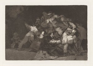 General Folly, også kjent som The Claws of a Cat and the Dress of a Devotee, fra serien Los disparate (The Proverbs) av Francisco de Goya