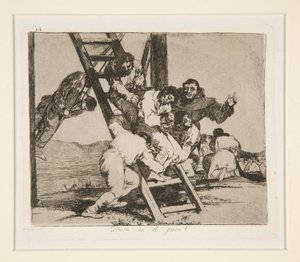 Vanskelig er steget! (Punkt av Francisco de Goya