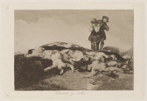 Bury Them and Keep Quiet, Plate 18 fra The Disasters of War av Francisco de Goya
