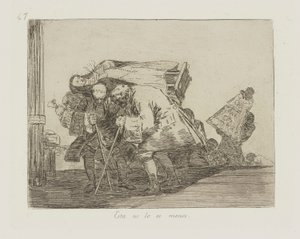 Denne er ikke mindre. (Dette er ikke mindre), pl. 67 fra serien The Disasters of War av Francisco de Goya