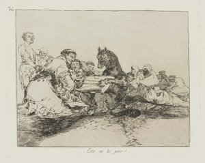 Dette er det verste! (Det er det verste!), pl. 74 fra serien The Disasters of War av Francisco de Goya