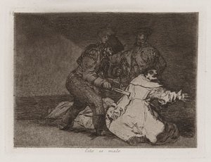 This is Bad, Plate 46 fra The Disasters of War av Francisco de Goya