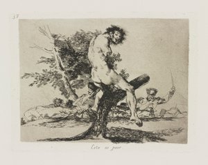 Dette er verre. (Dette er verre), pl. 37 fra serien The Disasters of War av Francisco de Goya