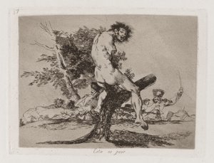 Dette er verre, plate 37 fra The Disasters of War av Francisco de Goya