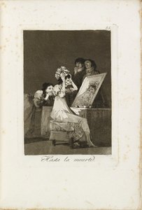 Inntil døden, 1799-1799 av Francisco de Goya