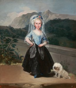 María Teresa de Borbón y Vallabriga, senere grevinne av Chinchón, 1783. av Francisco de Goya
