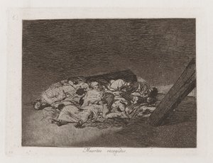 Harvest of the Dead, plate 63 fra The Disasters of War av Francisco de Goya