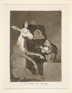 Verken mer eller mindre (verken mer eller mindre), pl. 41 fra serien The Whims av Francisco de Goya