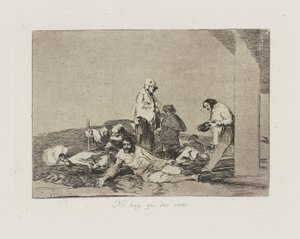 Du trenger ikke å rope. (Punkt av Francisco de Goya