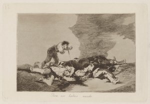 For at du er født (This Is What You Were Born For), pl. 12 fra serien The Disasters of War av Francisco de Goya