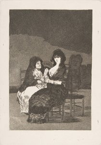 Plate 15 fra Los Caprichos: Pretty Advice Vakkert råd, 1799. av Francisco de Goya