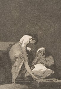 Plate 17 fra Los Caprichos: Den er pent strukket av Francisco de Goya