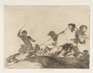 Plate 29 fra The Disasters of War Los Desastres de la Guerra:: He ..., 1810 publisert 1863. av Francisco de Goya