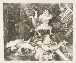 Plate 30 fra The Disasters of War The Disasters of War: Ravages of War. St..., 1810. av Francisco de Goya