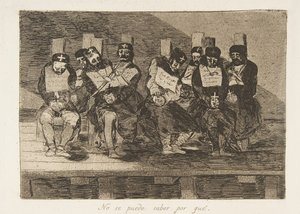 Plate 35 fra The Disasters of War Los Desastres de La Guerra: One C..., 1810 publisert 1863. av Francisco de Goya