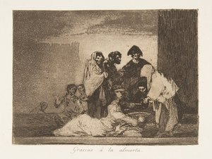 Plate 51 fra 'The Disasters of War' Los Desastres de la Guerra: 'Th..., 1811-12 publisert 1863. av Francisco de Goya